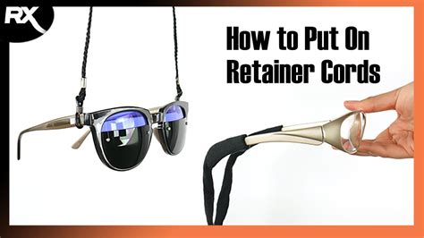 How to Use (Safety) Glasses Retainer Cord/Lanyard 